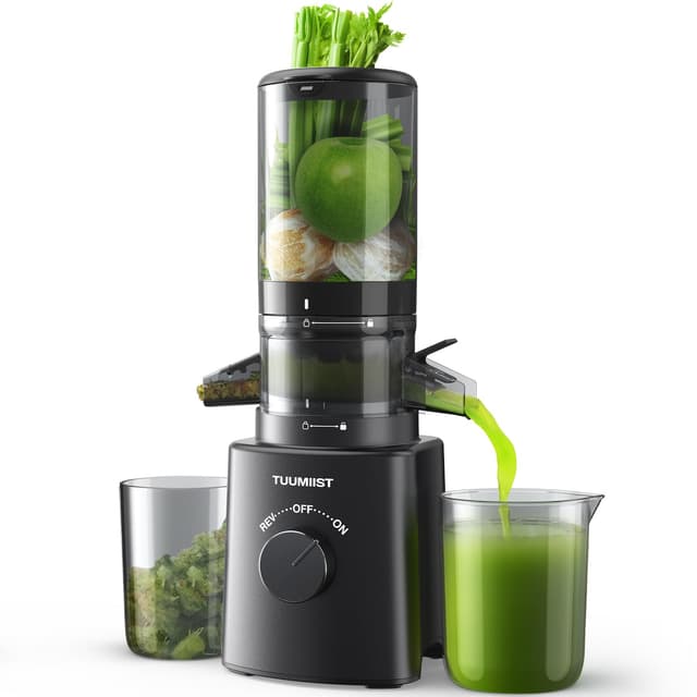 🥤 TUUMIIST Entsafter Slow Juicer mit 120 MM kleinem Einfüllschacht - Testsieger!