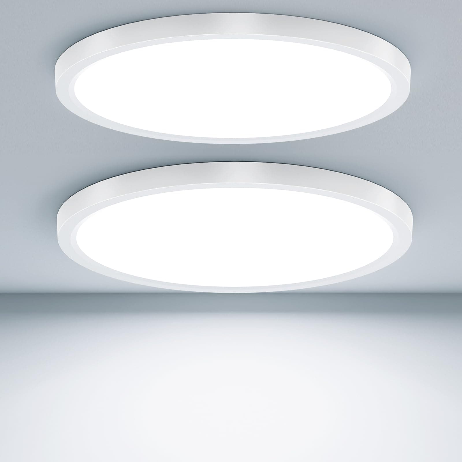 🌟 Mega-Deal! Taipow 18W 2448LM LED Deckenleuchte Flach, 6500K Tageslichtweiß Deckenlampe Flur Rund