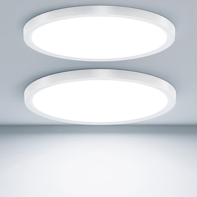 🌟 Mega-Deal! Taipow 18W 2448LM LED Deckenleuchte Flach, 6500K Tageslichtweiß Deckenlampe Flur Rund