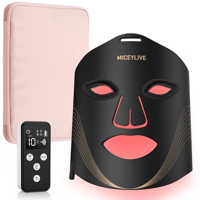 🌟 MICEYLIVE LED Maske Gesicht mit 6 Modi für Anti-Aging Falten Akne Hautstraffung 🌟