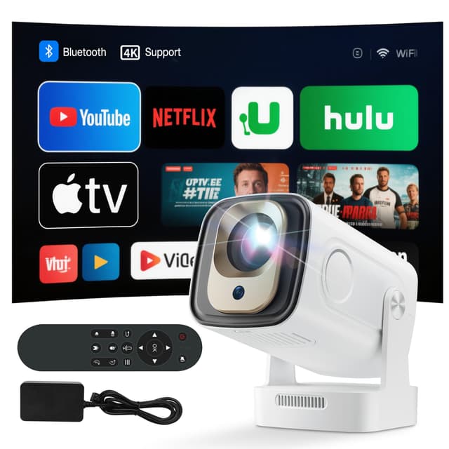 Mini Projector 4K Full HD 1080P Mini Beamer 🎥🔊