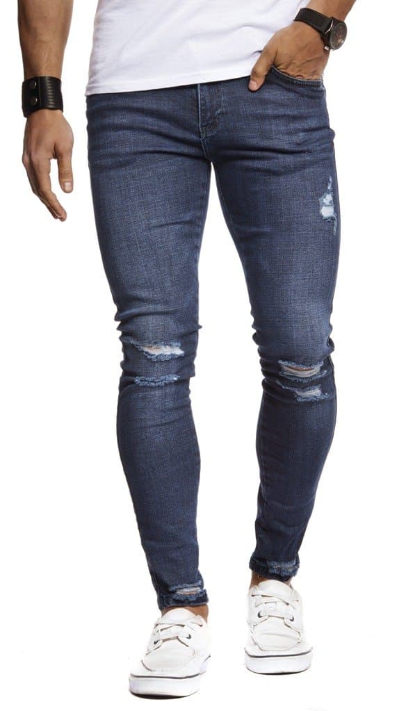 Leif Nelson Herren Jeans Hose Slim Fit Denim Blaue graue Lange Jeanshose für Männer 😎