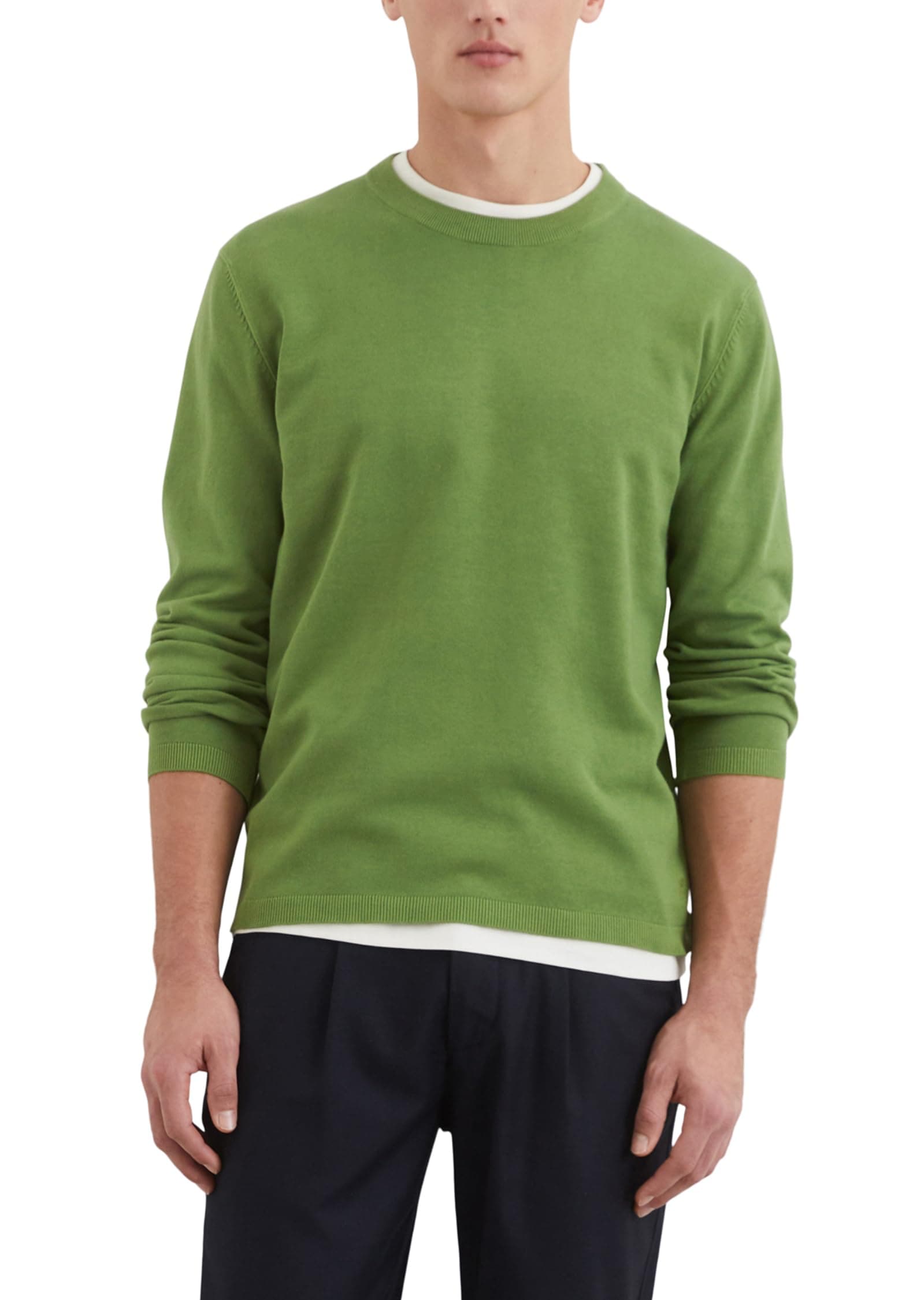 Angebot: Marc O'Polo Herren Pullover aus Bio-Baumwolle mit Rundhalsausschnitt XXL 421 🧥🌿