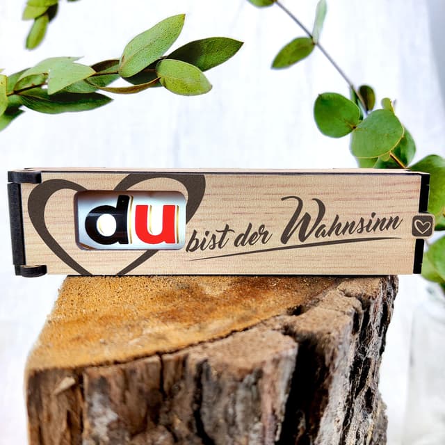 🍫 Süße Duplo Geschenkbox aus Holz - Einzigartige Geschenkidee!