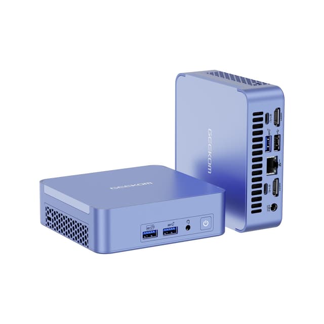 GEEKOM AX8 Pro Ai Mini PC, AMD Ryzen R7-8745HS (8C/16T, bis zu 4,9 GHz), 32 GB DDR5 5600 MHz RAM, 512 GB PCIe Gen 4 SSD