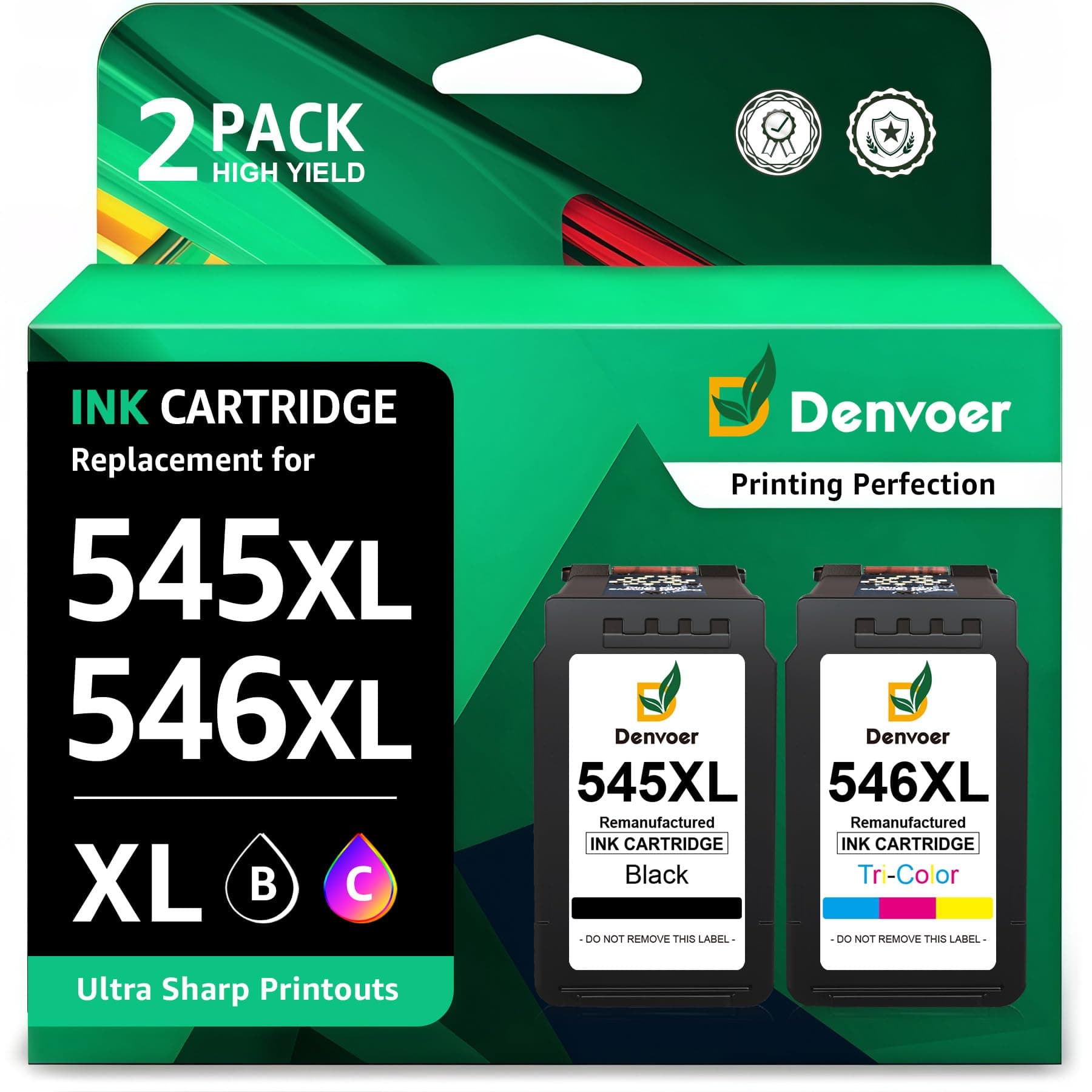 Denvoer 545XL 546XL Tintenpatronen Multipack 🖨️