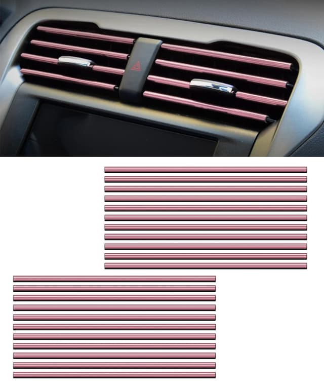 🚗Flaconi 20PCS Auto Lüftungsschlitz Dekoration - Eisrosa🚗