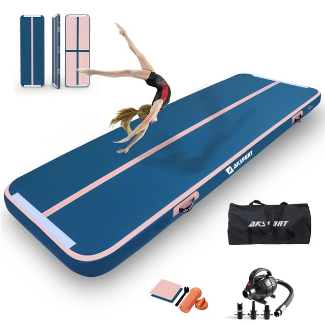AKSPORT Air Matte Track Tumbling Matte, Aufblasbar Gymnastikmatte