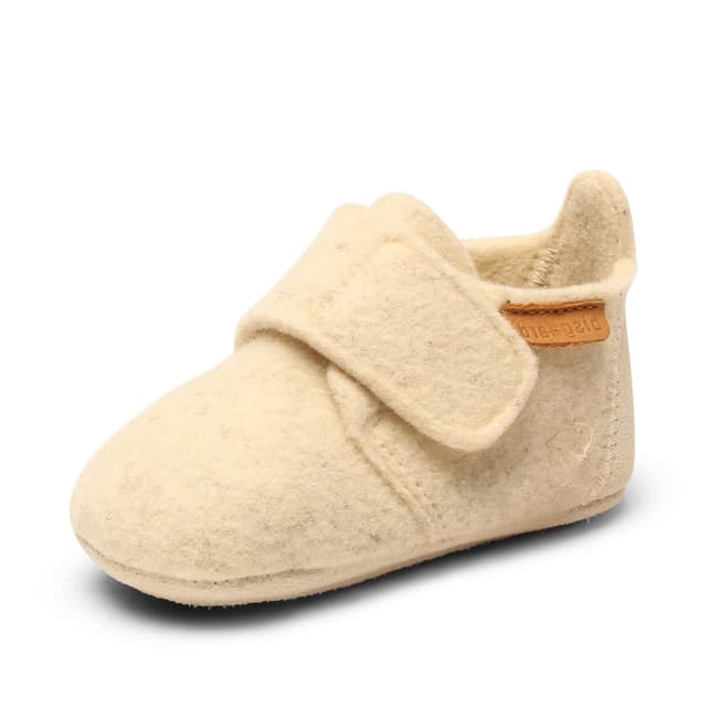 👶🧦 Bisgaard Unisex Kinder Baby Wool Niedrige Hausschuhe 20 EU Creme - Reduziert!