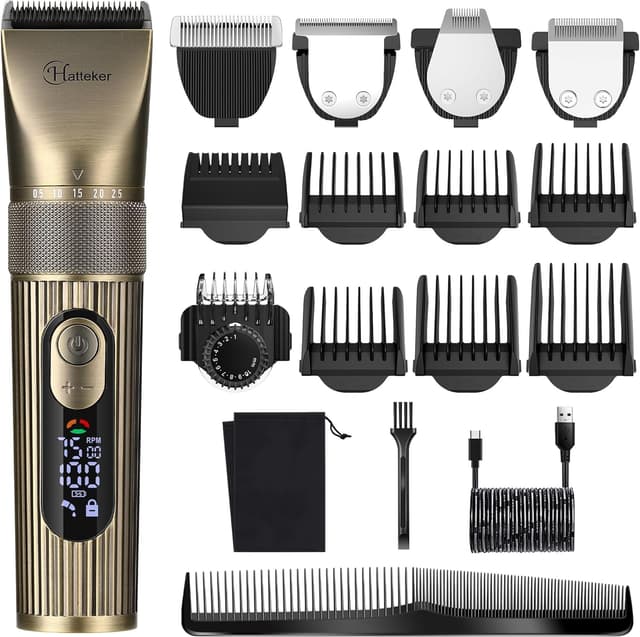 🔥 Hatteker Herren Bartschneider 4 in 1 Bronze 🔥