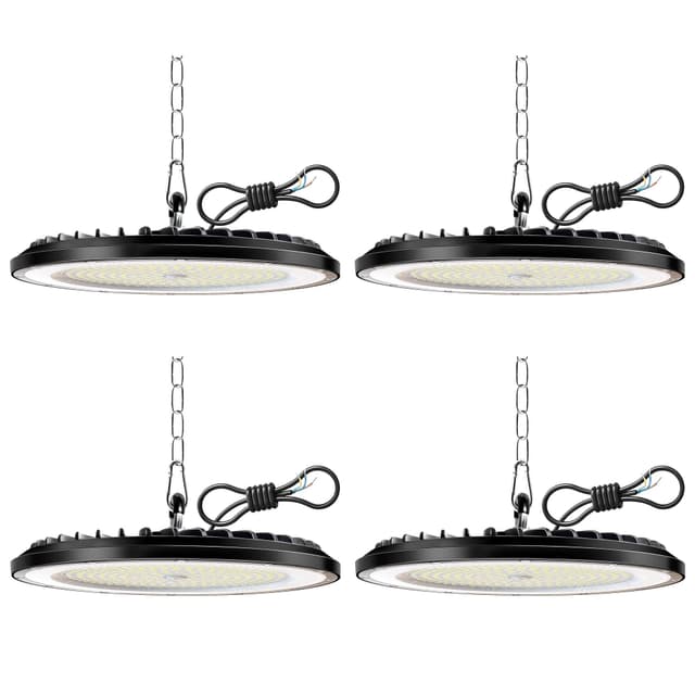 Sparen Sie 85%! 4er-Pack 150W UFO Werkstattlampe LED 🌟