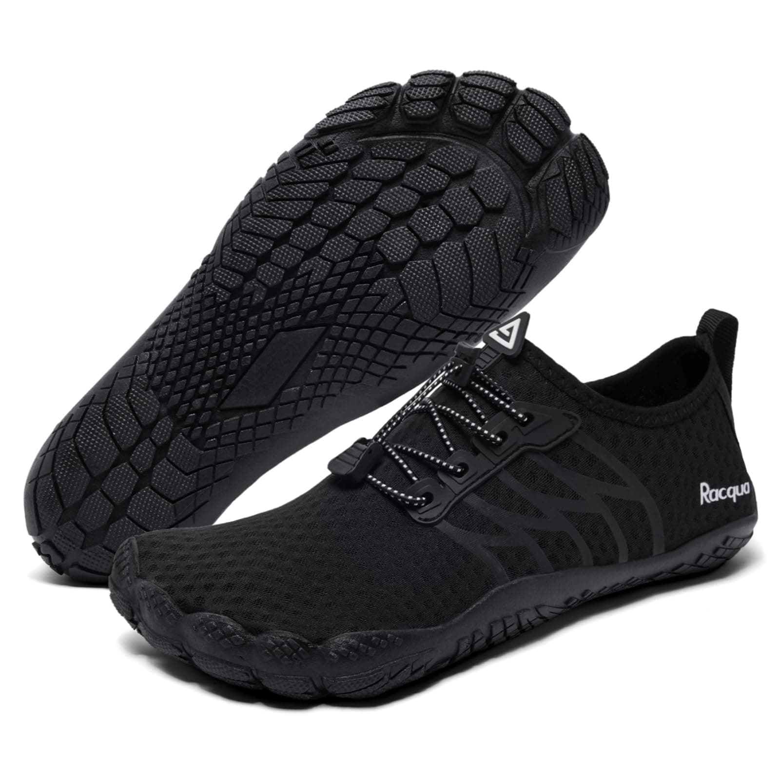 🌊👣 Racqua Wasserschuhe Damen Badeschuhe Herren Schnelltrocknende Schwimmschuhe
