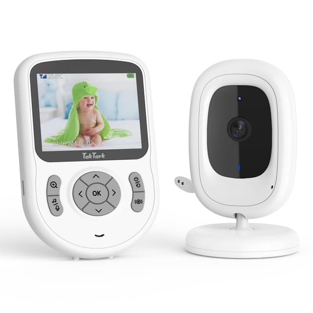 👶📹 TakTark Babyphone mit Kamera - 2,8'' 720P HD IPS - 1000ft Reichweite! 🌙