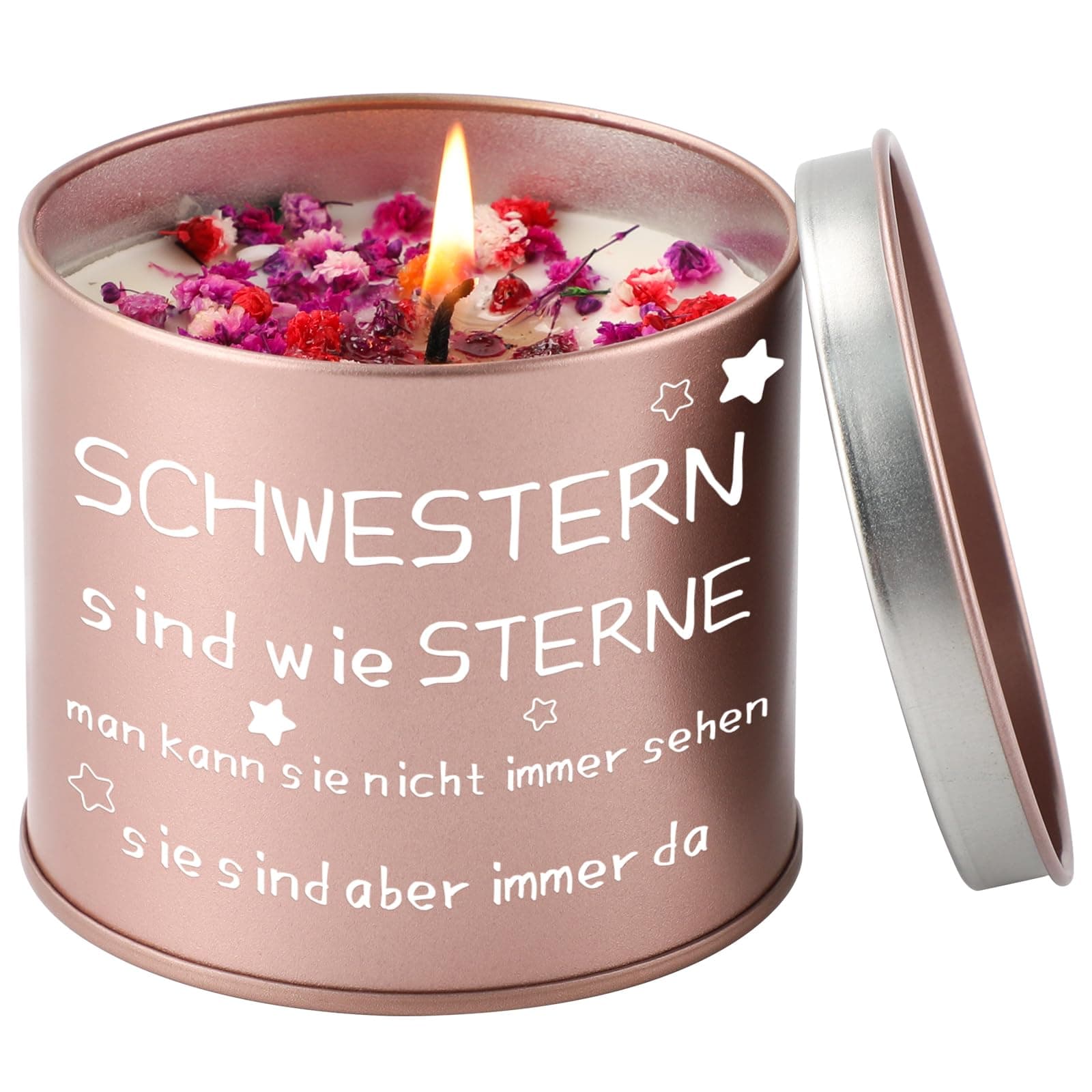 Stumpenkerzen Mit Spruch - Geschenk für die beste Schwester 💟