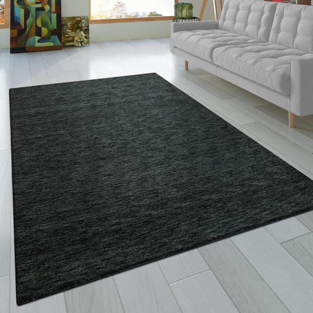🌿🏡 Paco Home Teppich Wohnzimmer Schlafzimmer Kurzflor Naturfaser Einfarbig Handgearbeitet Gabbeh Moderne Deko