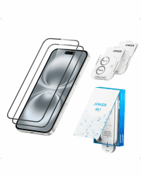📱🔒 Anker HD Display- und Linsenschutz für iPhone 16 Plus (2er Pack) 🛡️