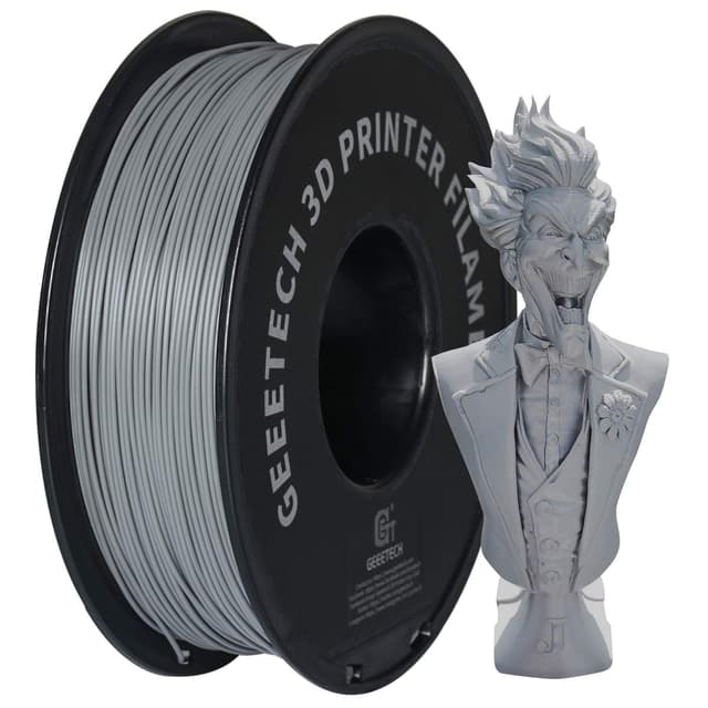 🌟 Super Angebot! GEEETECH Filament PLA 1.75mm für 3D Drucker 1kg Spule, Grau