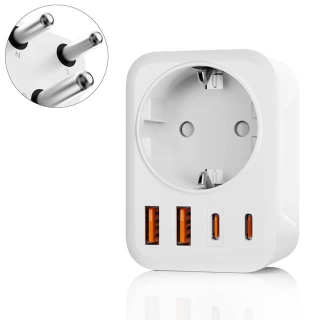 Oliveria Adapter Südafrika 5-in-1 Reiseadapter 🌍🔌