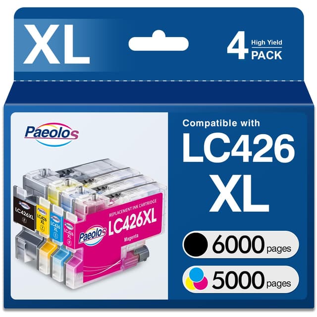 LC426XL LC426-XL 6000/5000 Seiten Pigment (hohe Ergiebigkeit) Druckerpatronen Multipack