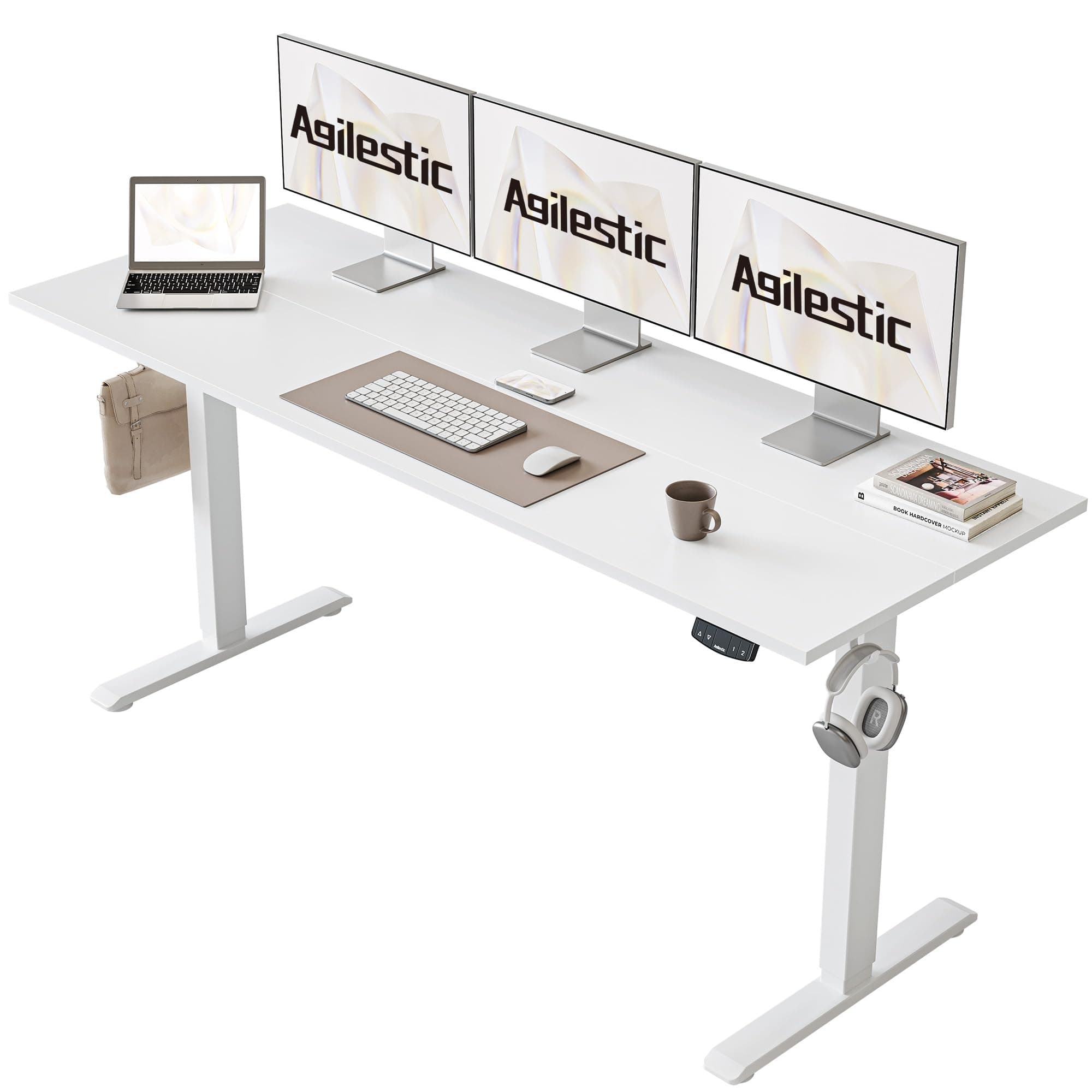 Angebot: Agilestic Höhenverstellbarer Schreibtisch 160 x 60 cm ⬆️🖥️