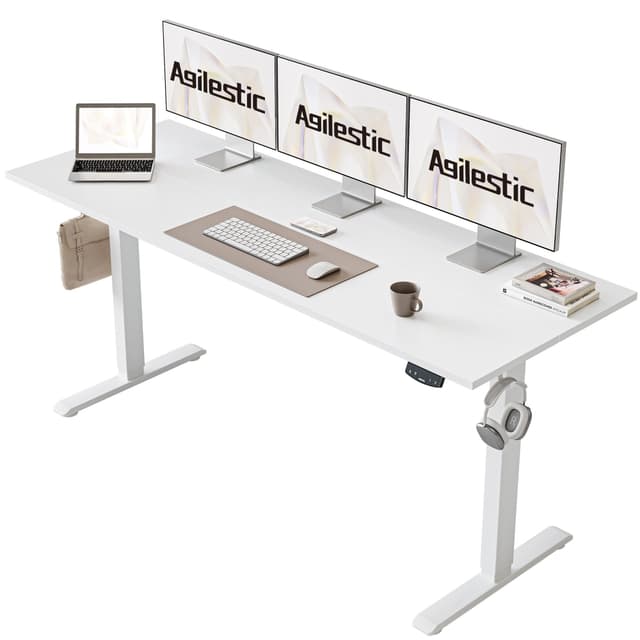 Angebot: Agilestic Höhenverstellbarer Schreibtisch 160 x 60 cm ⬆️🖥️