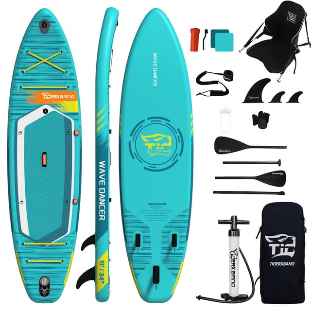 TIGERXBANG Aufblasbares Stand Up Paddle Board Mit Paddleboard Zubehör 🌊🏄‍♂️