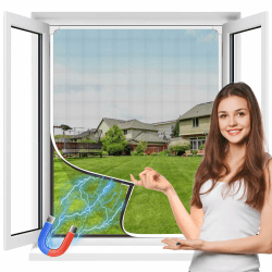 🪟🦟 MLEJU Fliegengitter Fenster Magnet: DIY Insektenschutz
