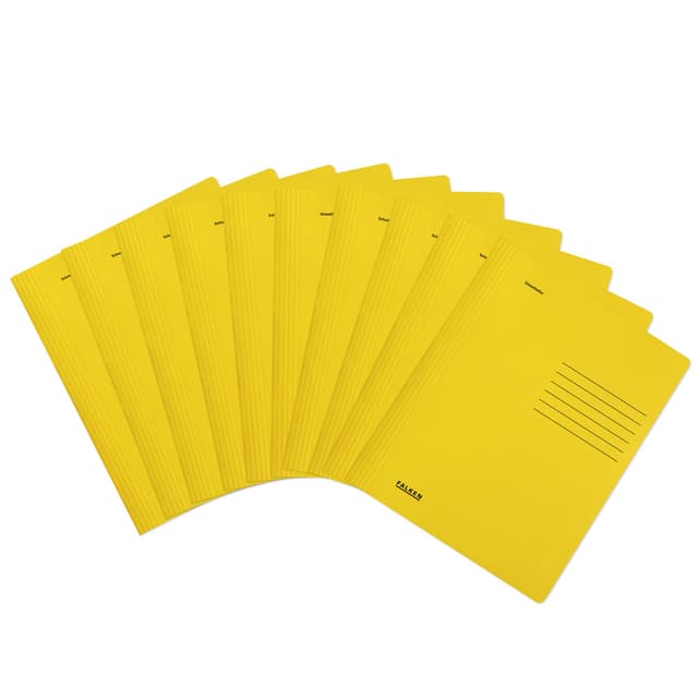 🌟 10er Pack Recycling-Schnellhefter gelb | Made in Germany | Blauer Engel zertifiziert