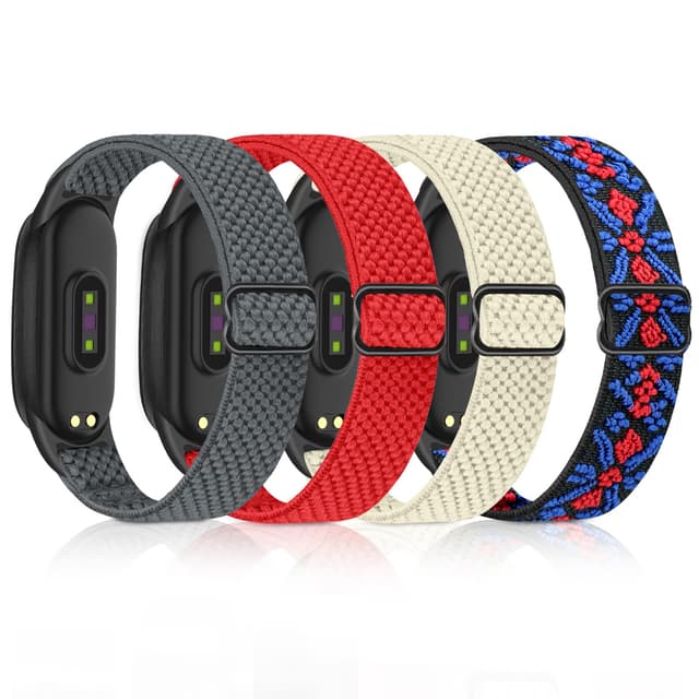 Huamanlou 4 Stück Armband für Xiaomi Mi Band 7/6/5/Amazfit Band 5