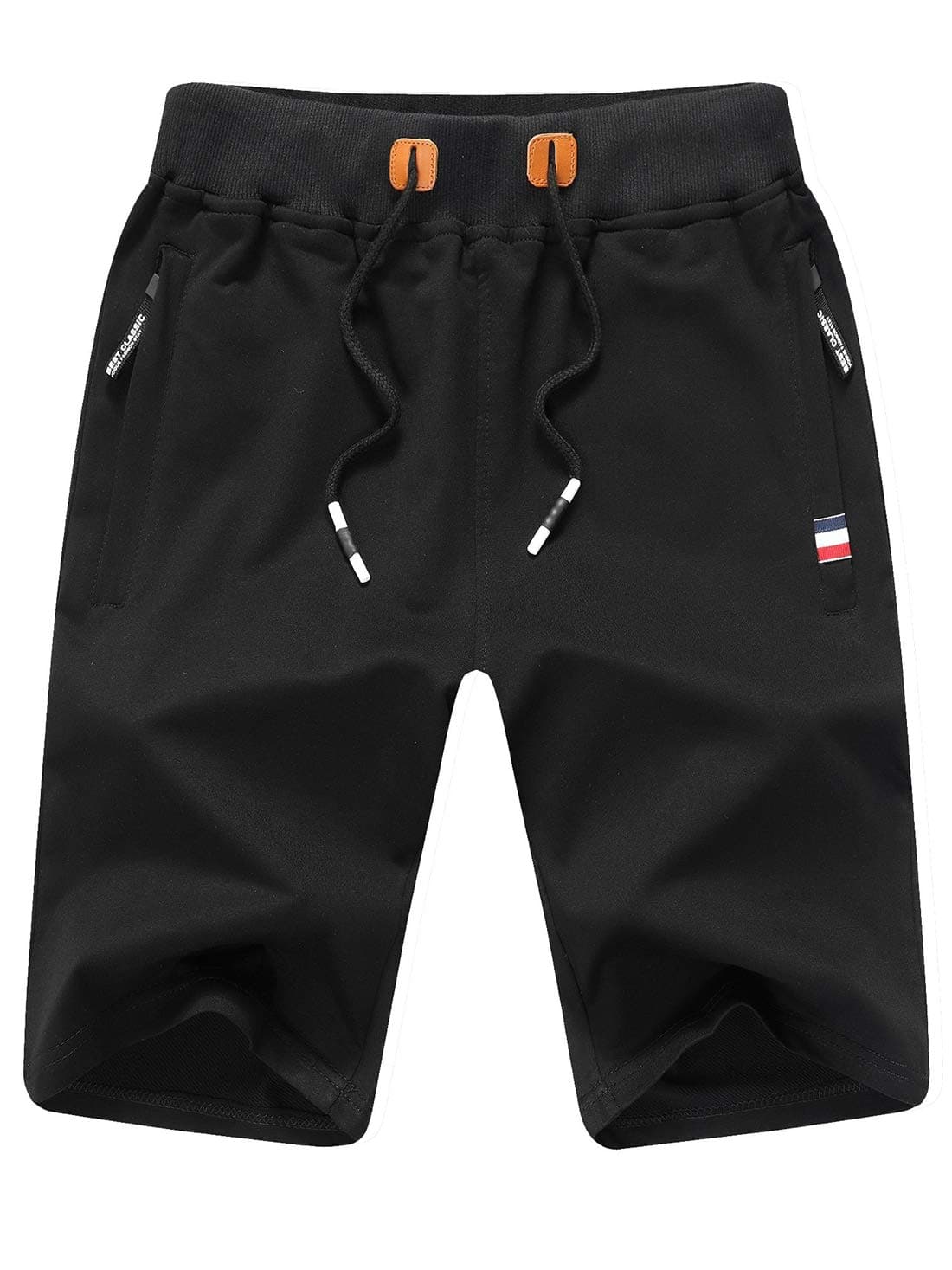 Tansozer Sport Shorts Herren Mit Reißverschluss Schwarz XXL 🏃‍♂️🩳