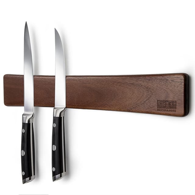 🔪🌟 HOSHANHO Magnetleiste Messer: Magnetisch, Holz, Platzsparend! 🌟🔪