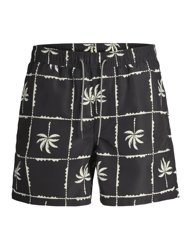 🏖️ JACK&JONES PLUS Herren Badeshorts 44 Schwarz 🩳