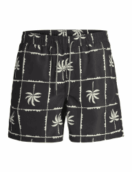 🏖️ JACK&JONES PLUS Herren Badeshorts 44 Schwarz 🩳