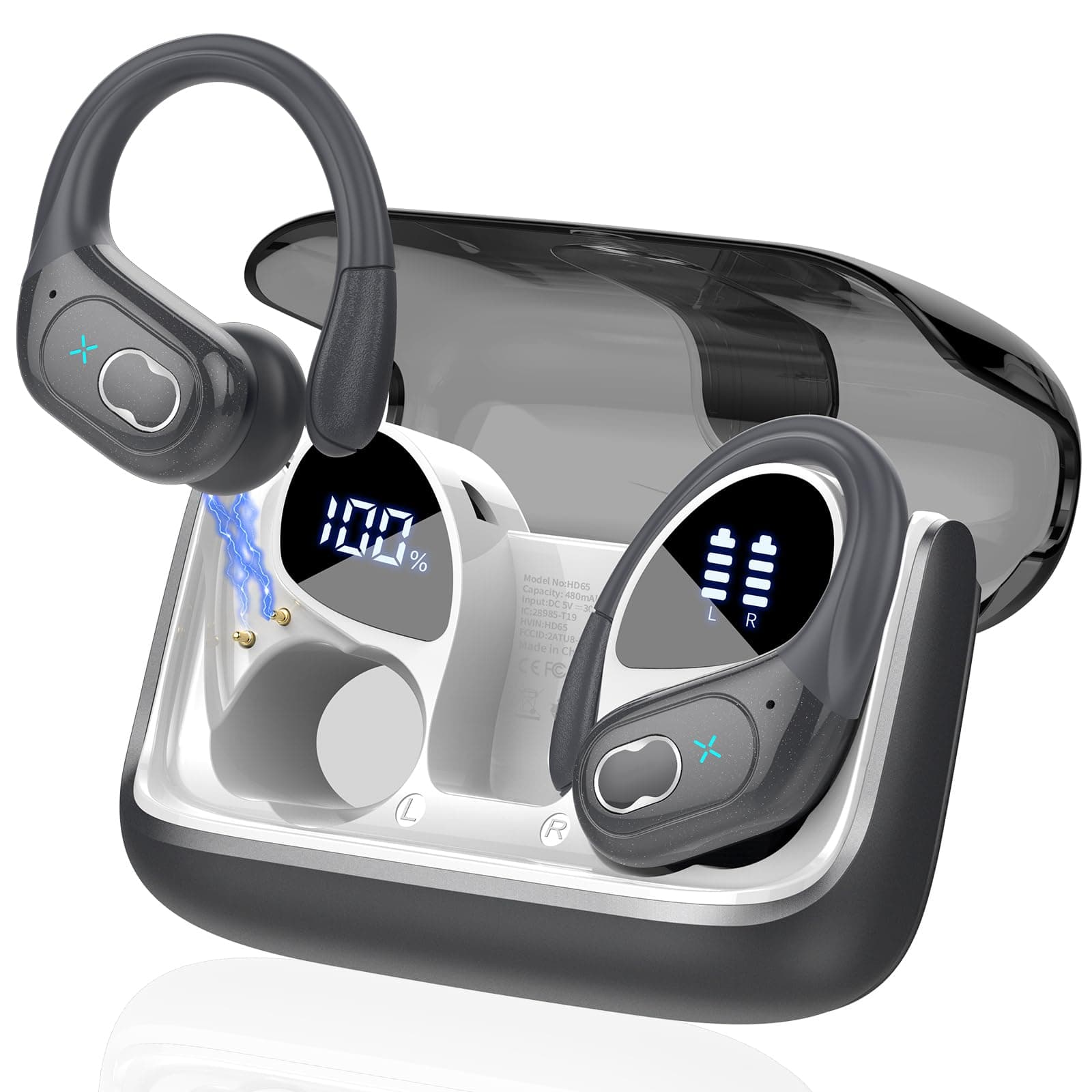 🎧 STECEi Kopfhörer Sport 2025 - Kabellos Bluetooth 5.4 mit HD Mic