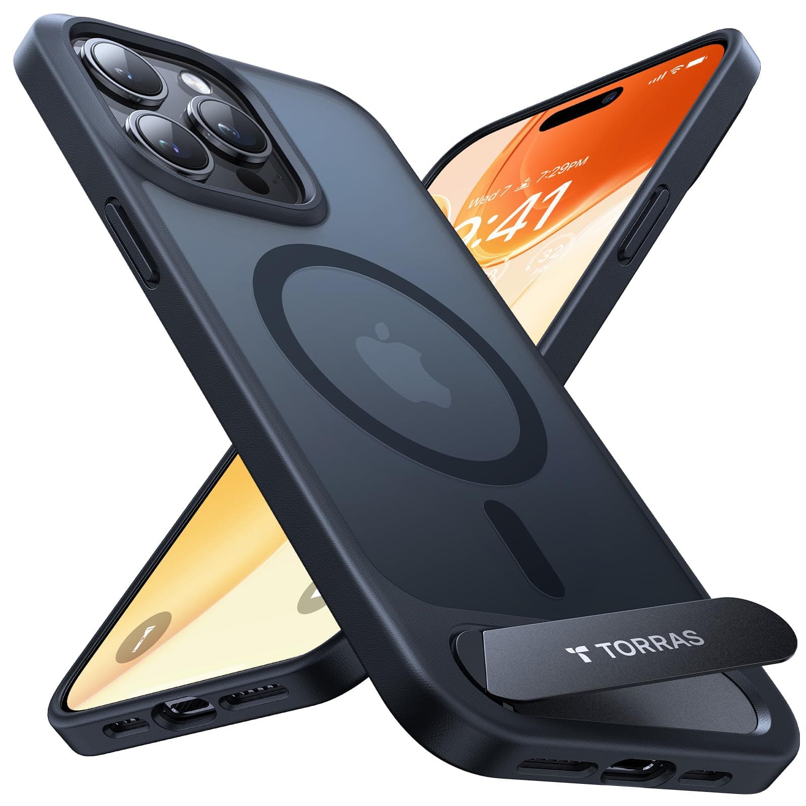 TORRAS iPhone 13 Pro Hülle mit MagSafe - Militärschutz & Titan-Ständer 📱🔒