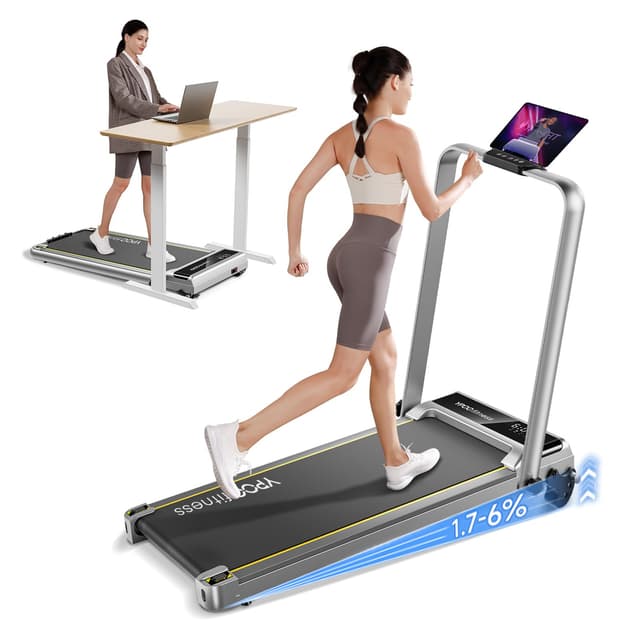 YPOO Klappbares Laufband für Zuhause mit Steigung 🏃‍♂️🏋️‍♂️