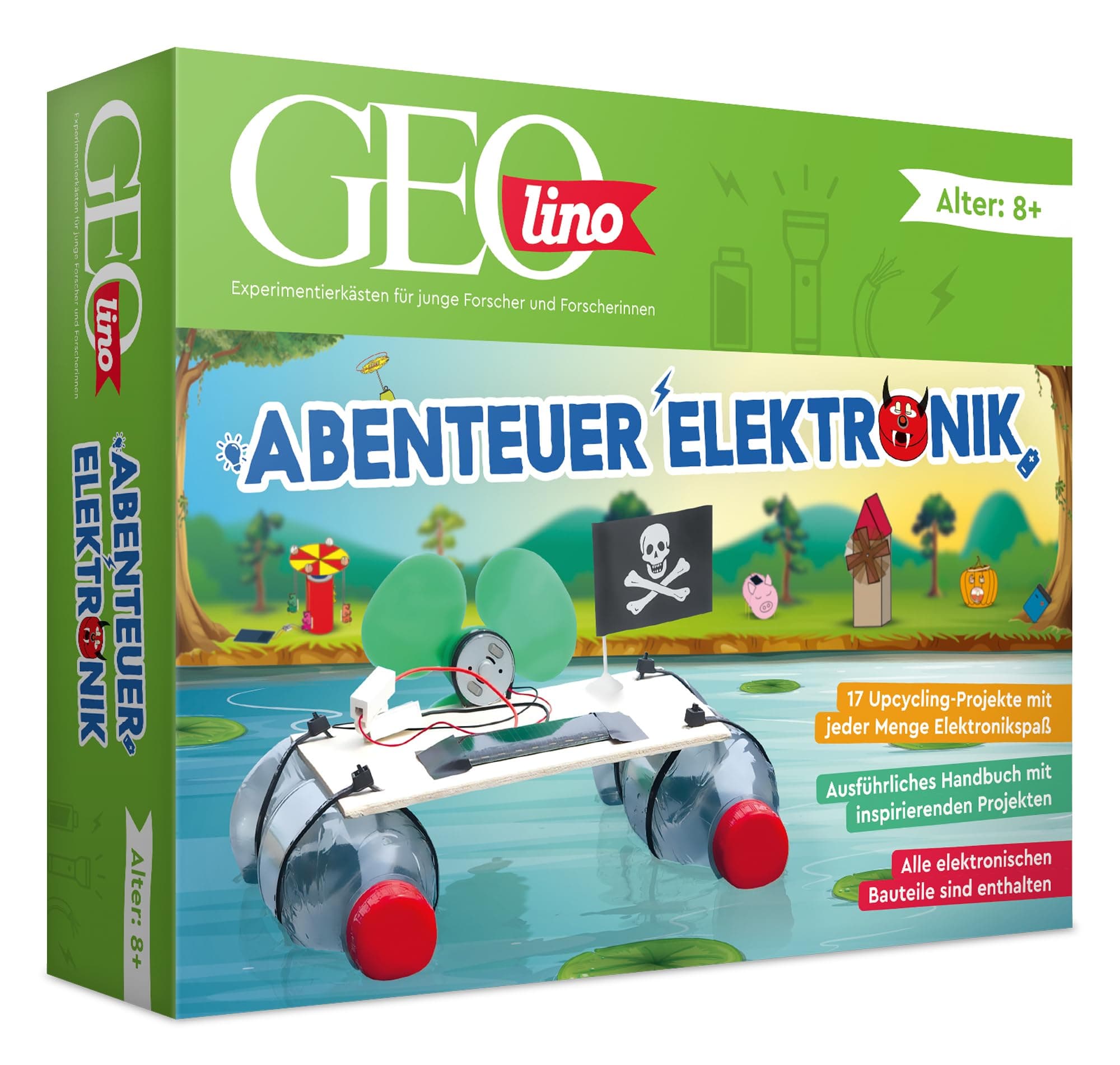 🌞 FRANZIS 67073 - GEOlino Experimentierkasten Abenteuer Elektronik 🚀