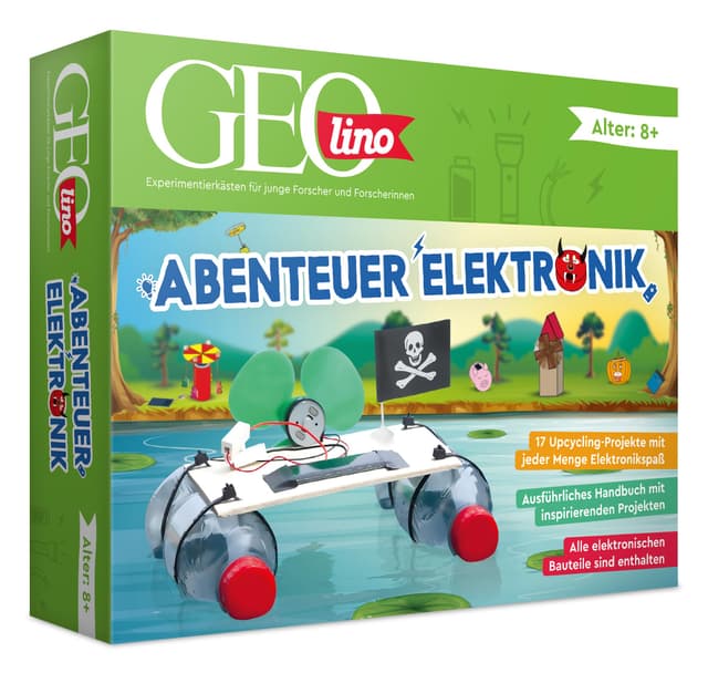🌞 FRANZIS 67073 - GEOlino Experimentierkasten Abenteuer Elektronik 🚀