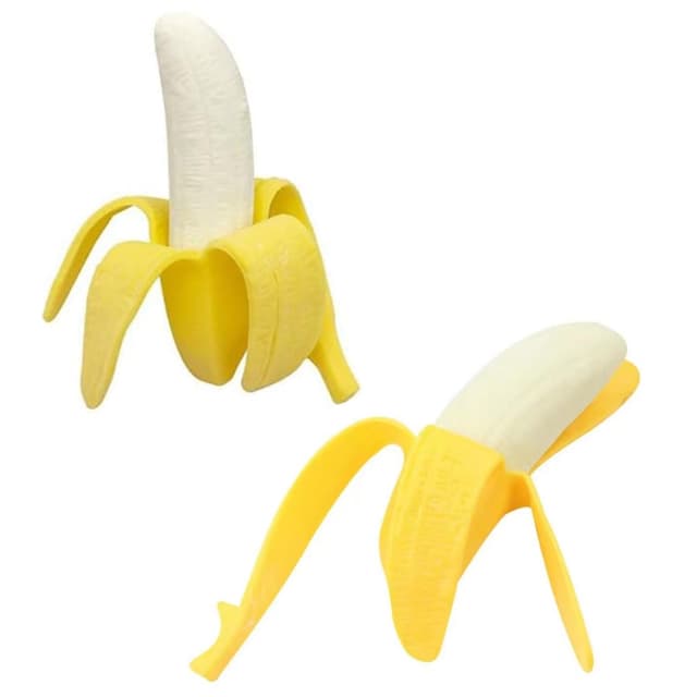 🍌 JJiaoLinin Banane Squishies Spielzeug, 2 Stück Anti-Stress Toy