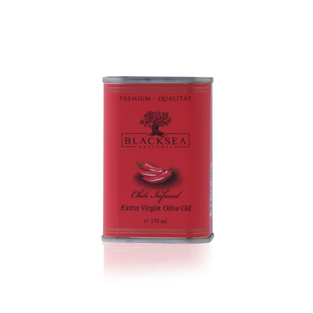 BLACKSEA Natives Olivenöl Extra – Chili Infused | 175 ml Kanister | Kaltgepresst & Polyphenolreich