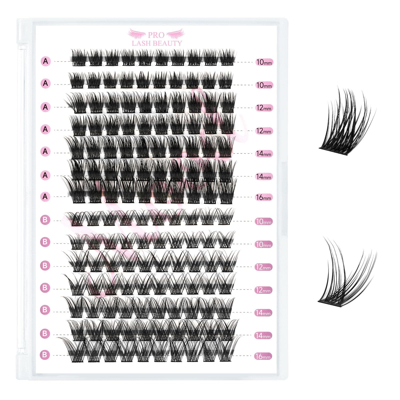 Angebot: 140 Stück Wimperncluster 2 Stile gemischte Cluster Wimpern DIY Wimpernverlängerung