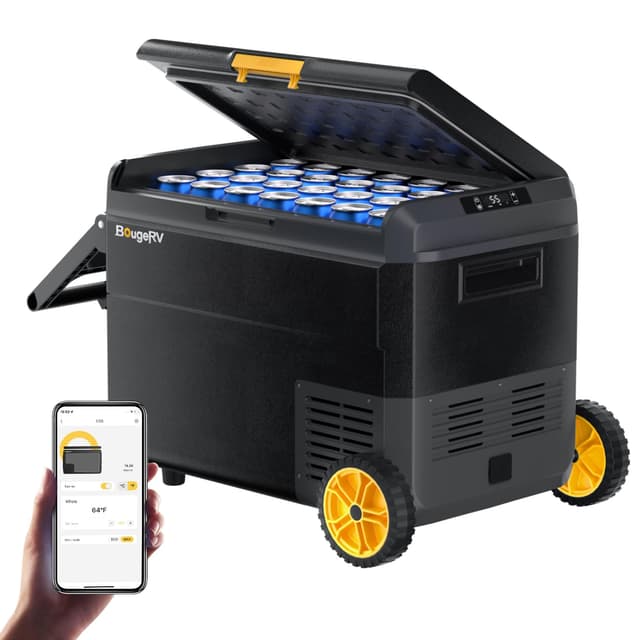 BougeRV CRS 50L Kompressor Kühlbox 🌬️🍺 -20℃ | 15 Min Schnellkühlung ⏱️