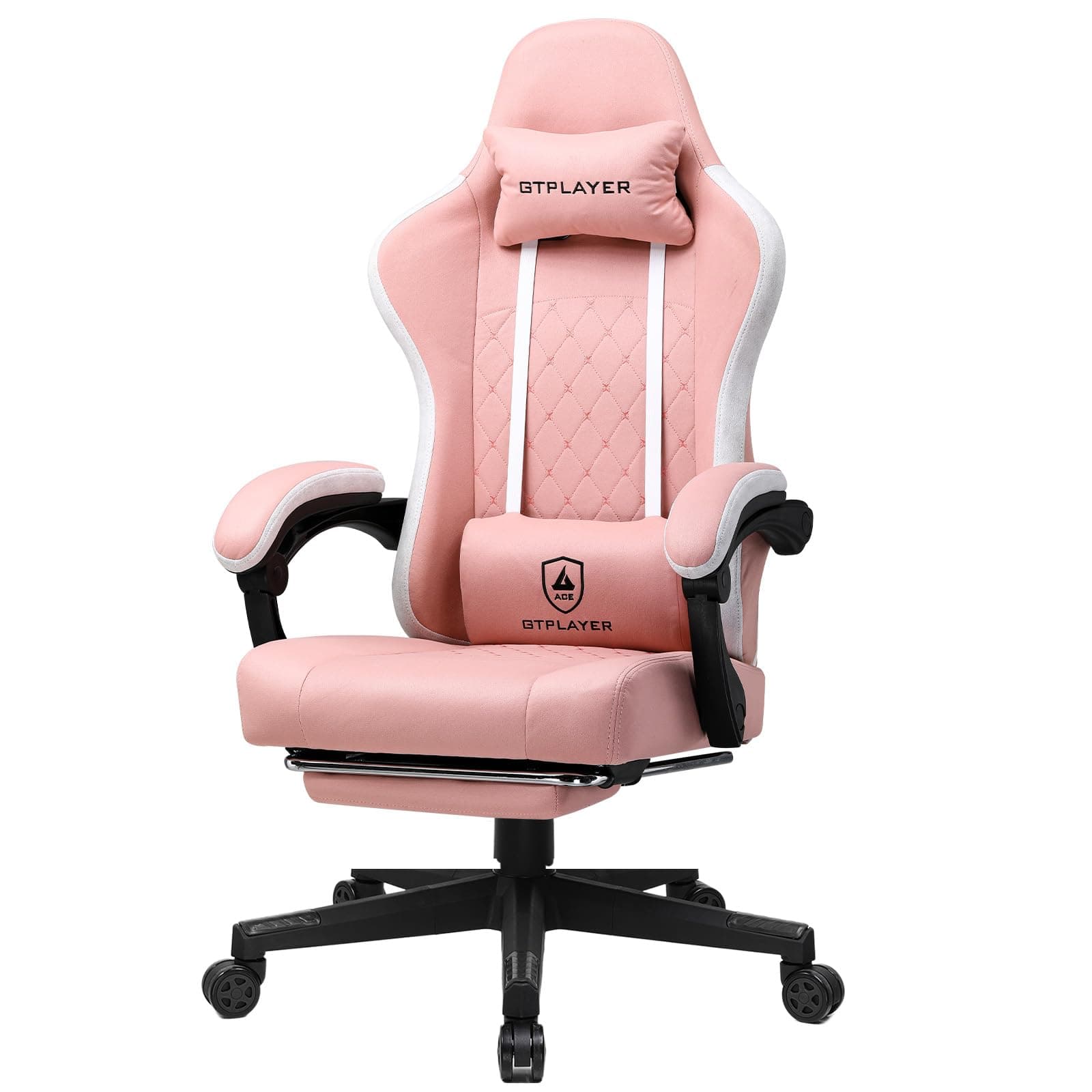 GTPLAYER Rosa Gaming Stuhl mit Schmetterlingsstickerei 😍🎮
