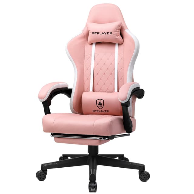GTPLAYER Rosa Gaming Stuhl mit Schmetterlingsstickerei 😍🎮