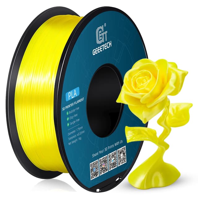 🌟 Super Angebot! GEEETECH PLA Filament 1.75mm Silk Gelb für 3D-Drucker