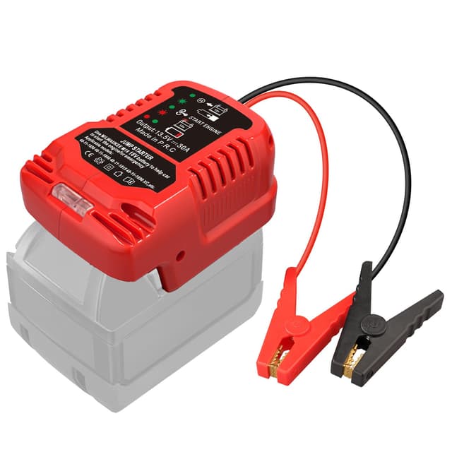 BTRUI Auto Jump Starter Adapter für Milwaukee M18 Akku