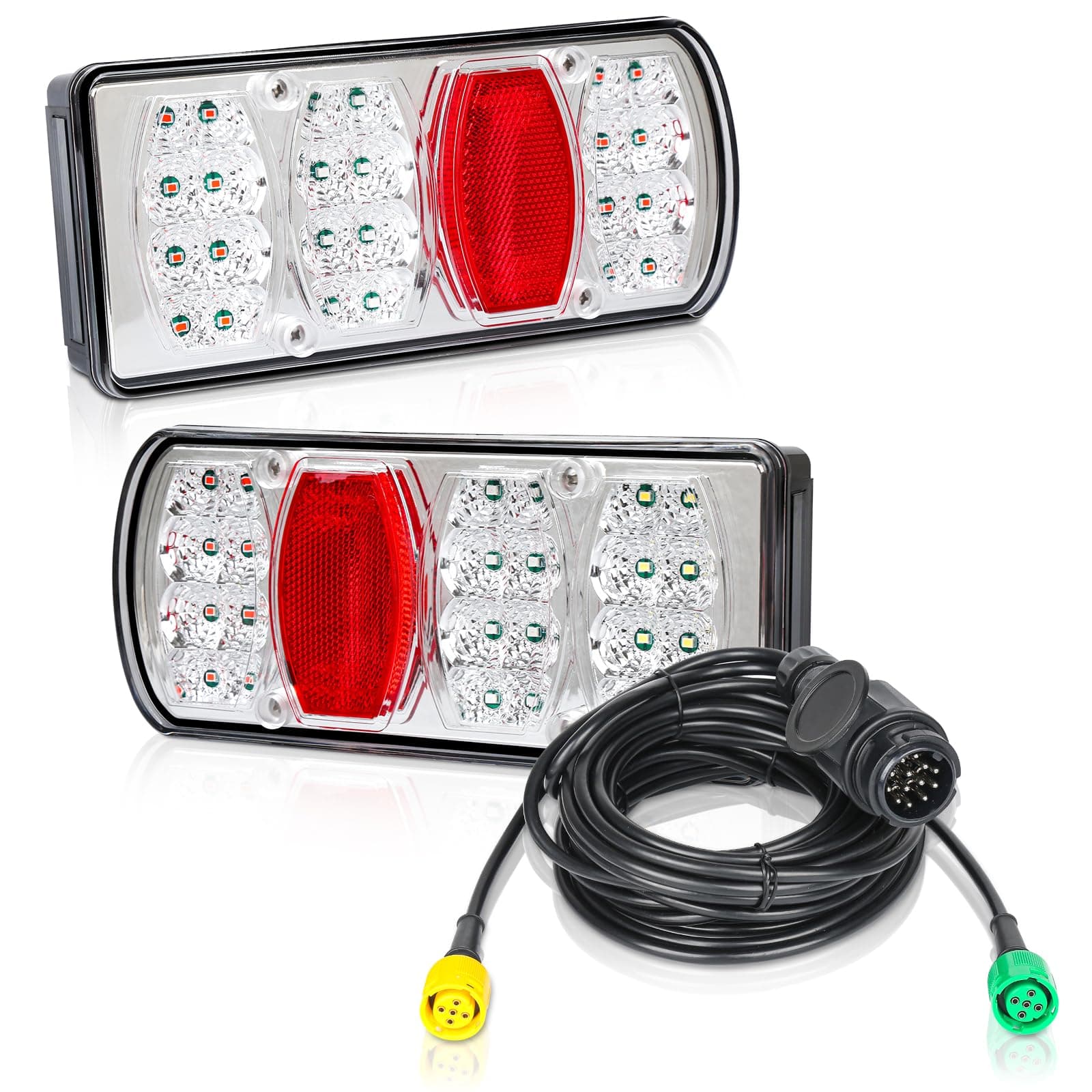 🚗 TEOV 12V LED Anhänger Rücklicht Set für Anhänger Wohnmobile Transporter 🌟