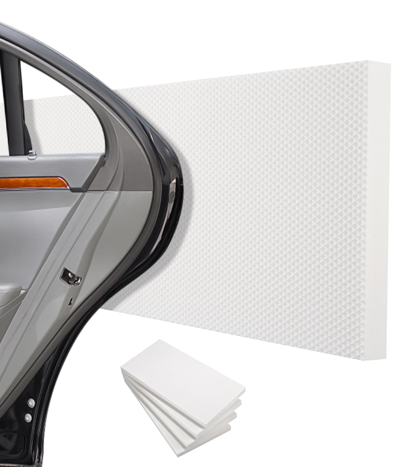 🚗🛡️ Tixexo 4 Garagen Wandschutz 40 x 20 x 2 cm - Selbstklebender Kantenschutz Schaumstoff