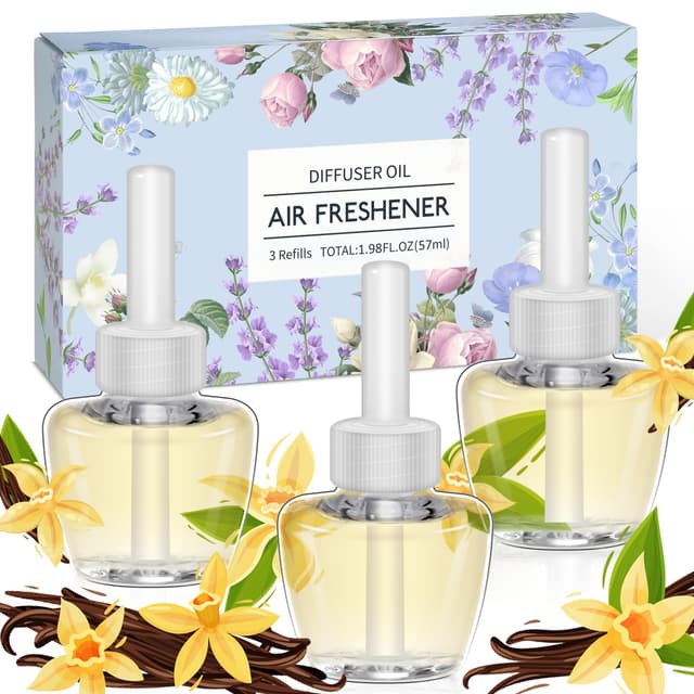 SCENTORINI Duftölflakon, Raumduft Lufterfrischer, Vanille Duft, 3 x 19ML