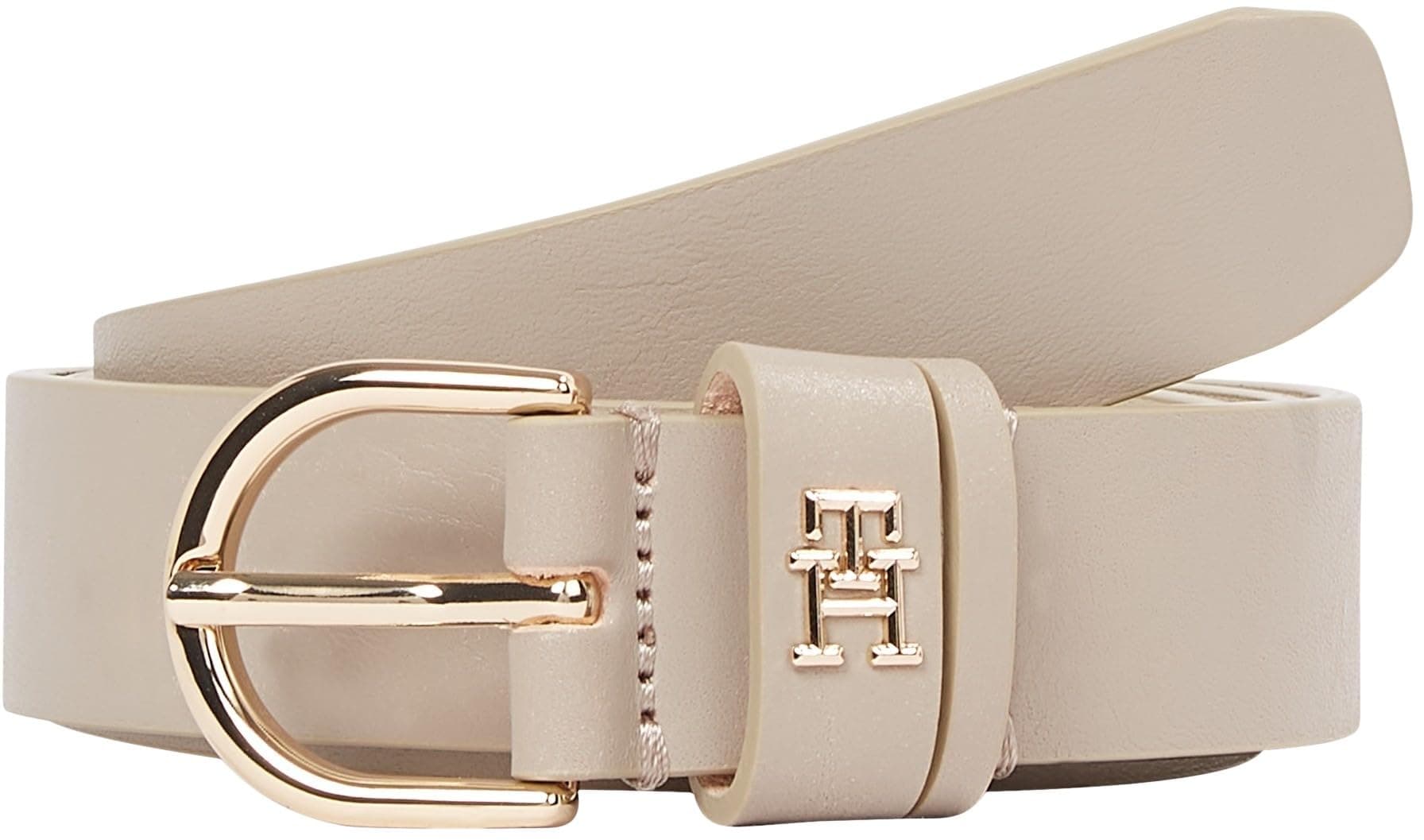 Tommy Hilfiger Damen Gürtel Essential Effortless 2,5 cm Ledergürtel, Beige (Sandalwood), 95 cm ⭐️👗